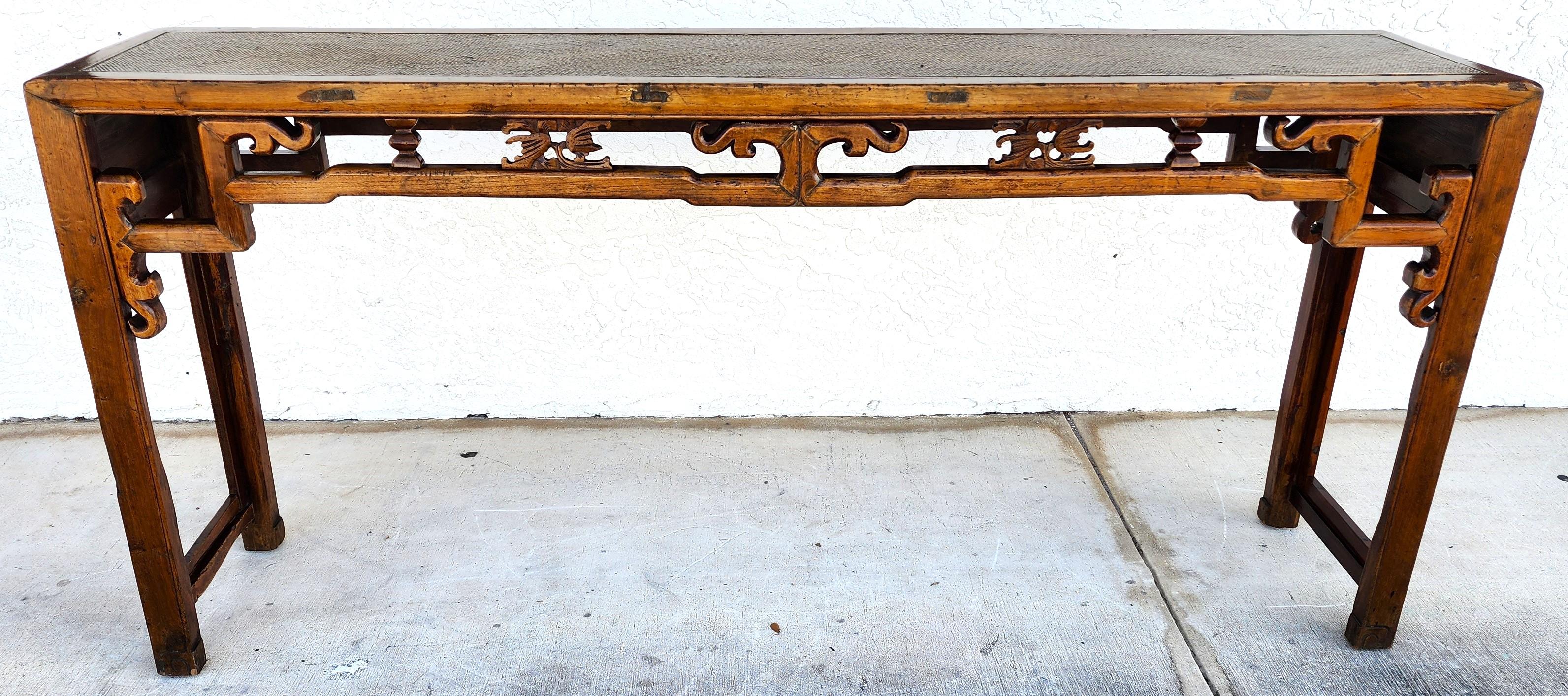 Antique Asian Ming Altar Console Sofa Table For Sale 4