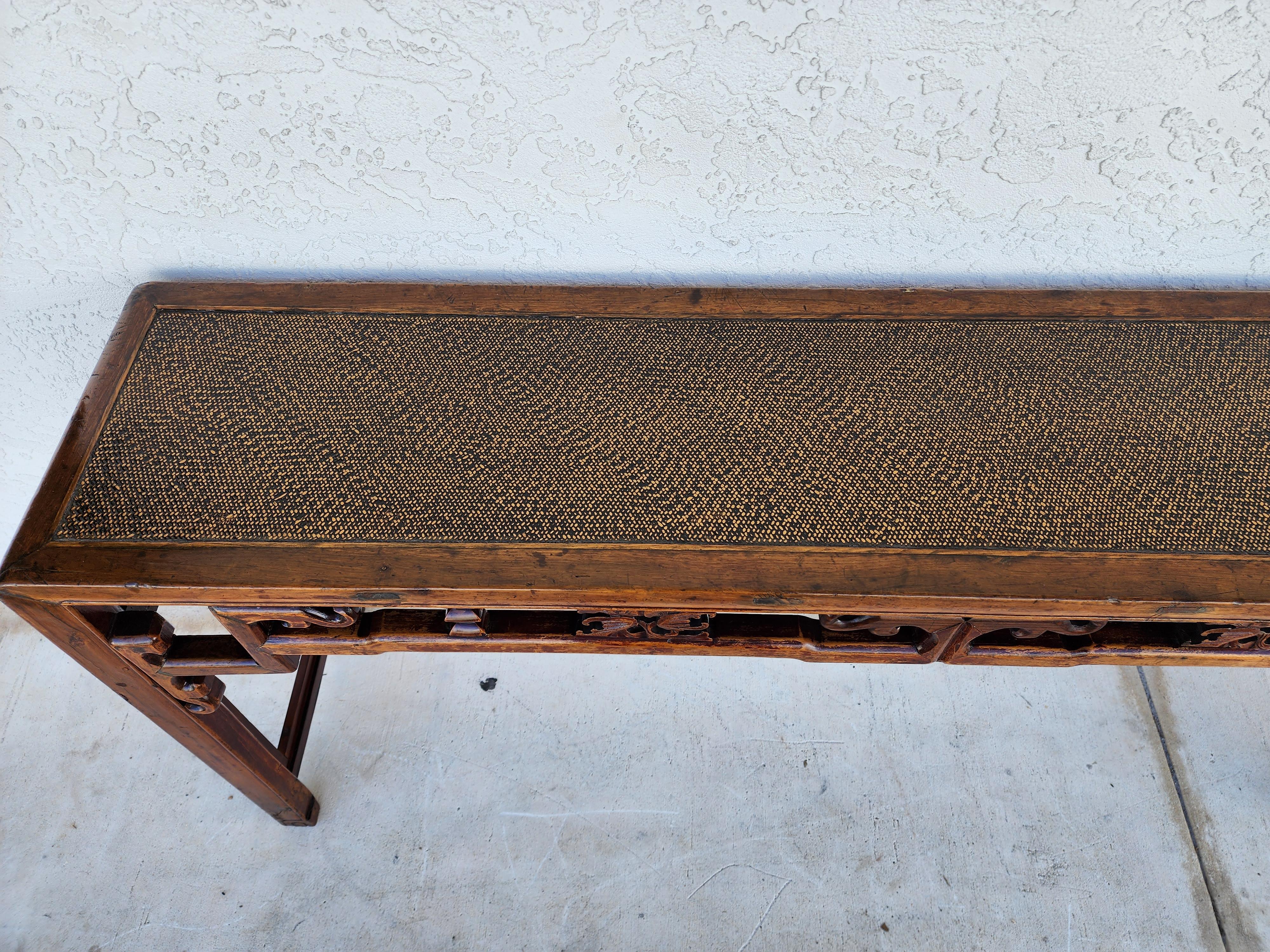 Antique Asian Ming Altar Console Sofa Table For Sale 3