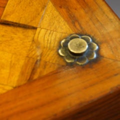 Antique Asian Parquetry Silk Robe or Sword Chest  Coffee Table, circa 1880