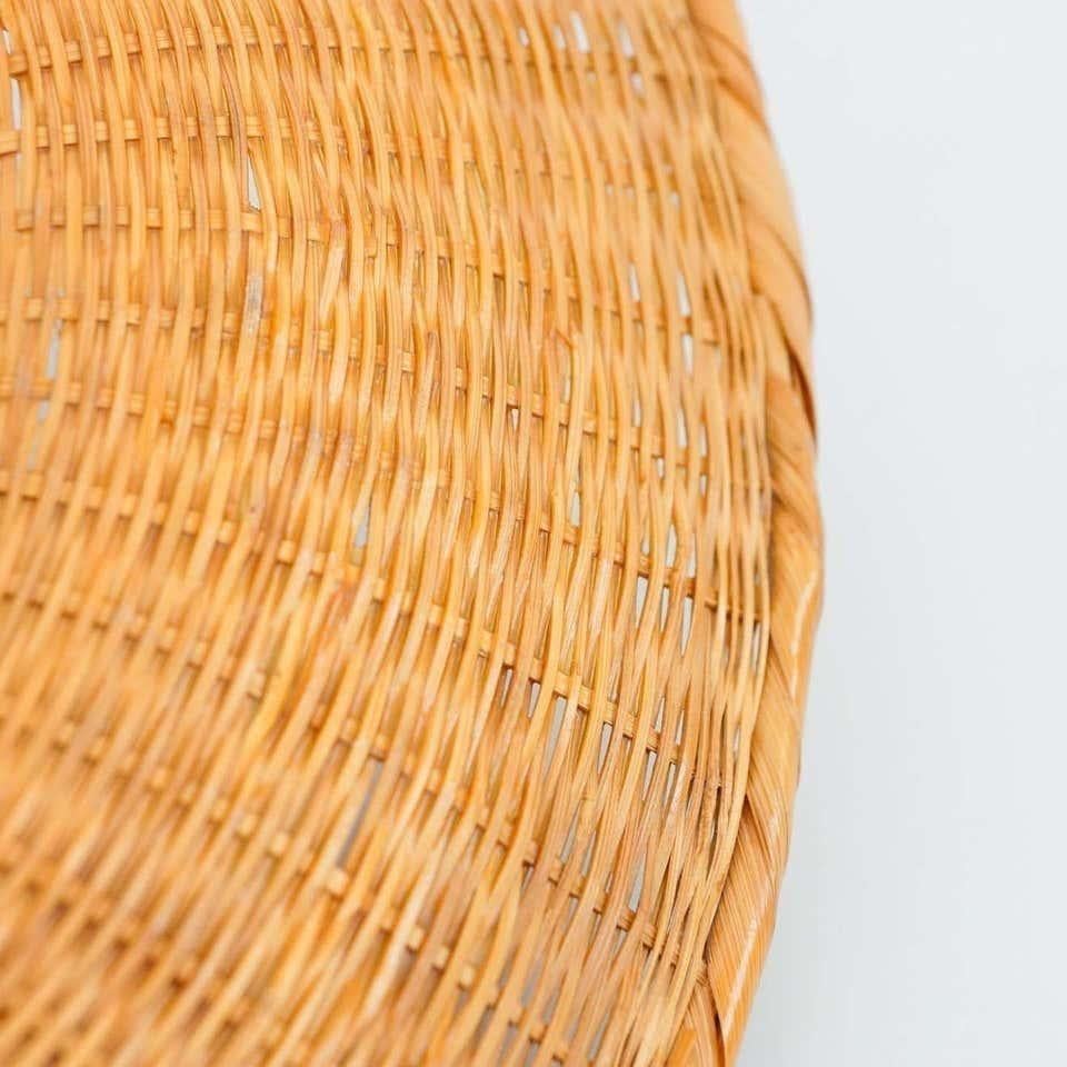 Antique Asian Rattan Hat, circa 1950 For Sale 7