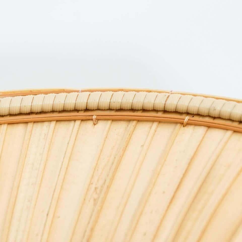 Antique Asian Rattan Hat, circa 1950 For Sale 10