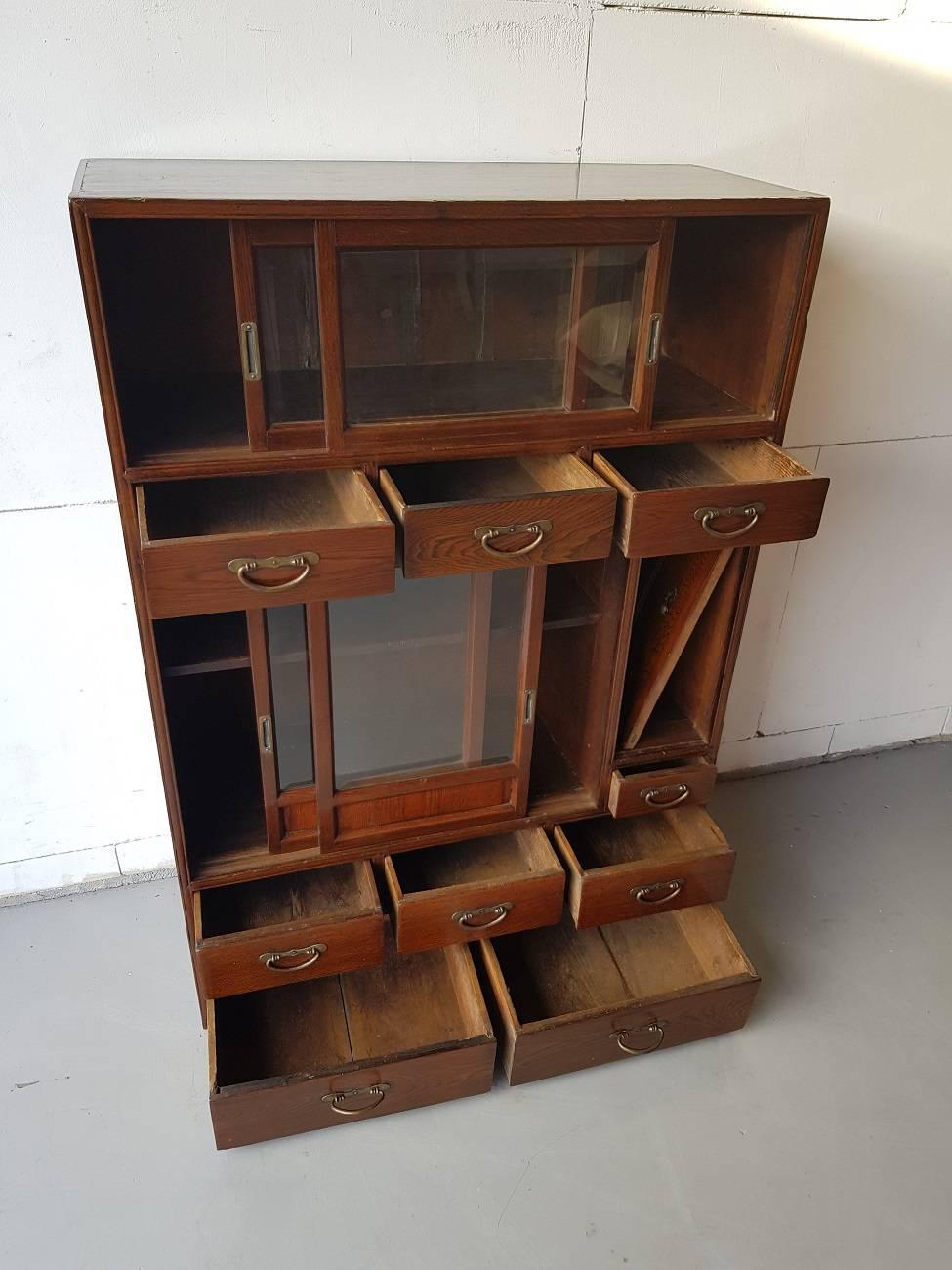 Antique Asian Rosewood Cabinet from circa 1900 In Excellent Condition In Raalte, NL