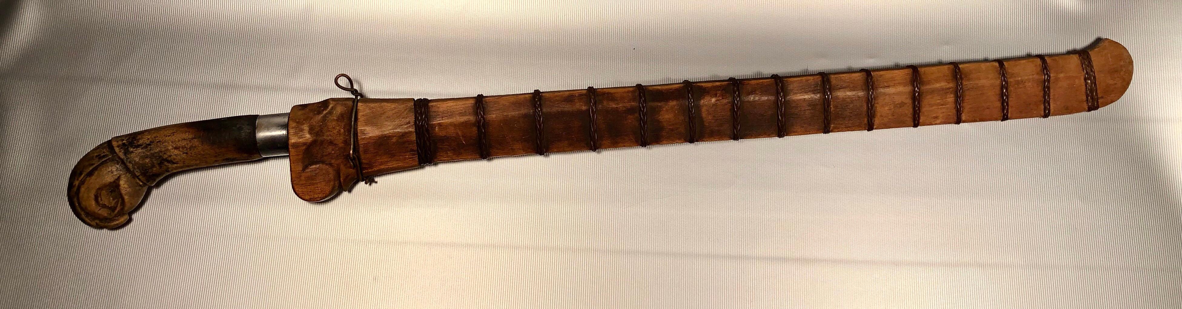 Arts and Crafts Antique Asian Sword Rifle Samurai Weapon, China, circa 1800