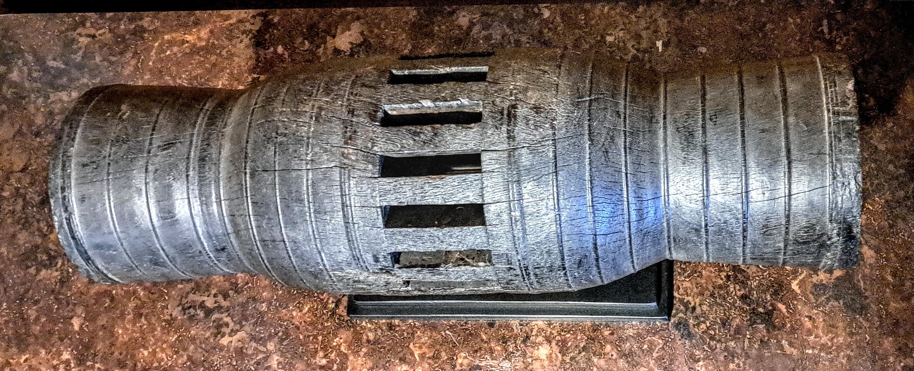 Chinese Antique Asian Wagon Wheel Hub For Sale
