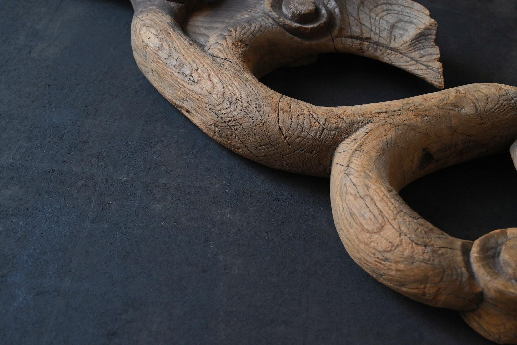 Antica scultura asiatica in legno di vite/Fine XIX-inizio XX secolo/Appeso a parete in vendita 7