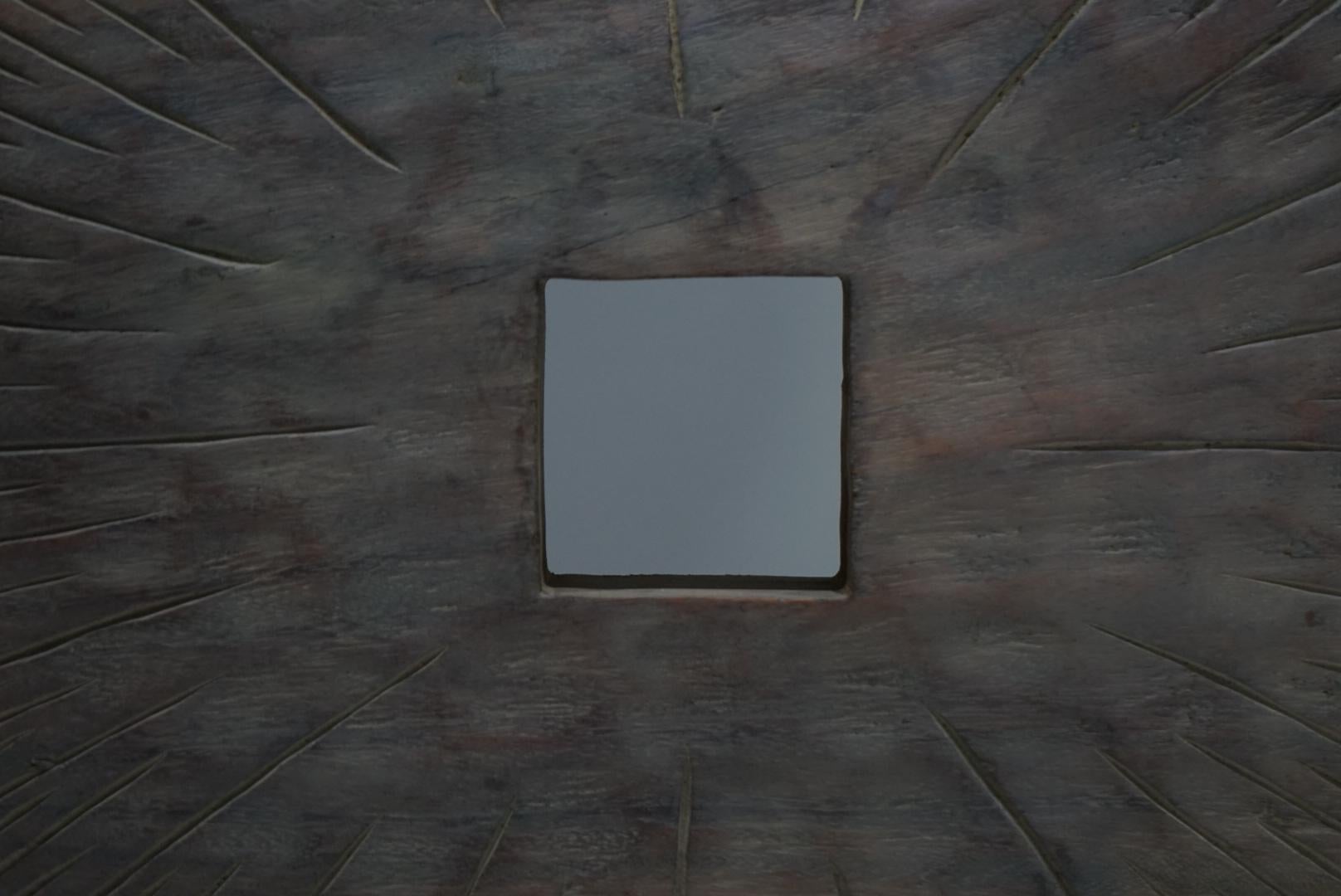 Antique Asian Wooden Primitive Disc Object Bon état - En vente à Chiba, Chiba