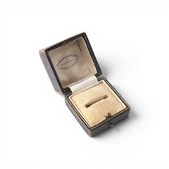 Caja antigua de Asprey London para guardar pendientes, de entre los años 30 y 40 aproximadamente