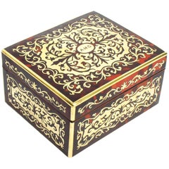 Antique Asprey Boulle and Cut Brass Marquetry Box, 19th Century