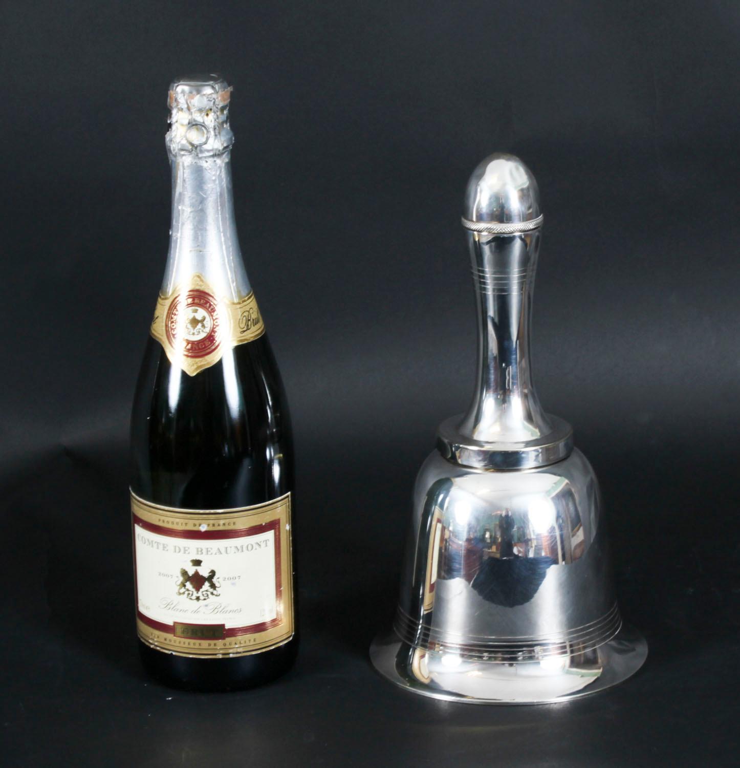 Antigua coctelera Art Decó plateada Asprey & Co Siglo XX en venta 3
