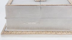 Antique Asprey Sterling Silver Playing Card Box Casket, 1912