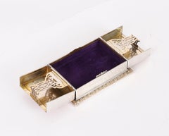Antique Asprey Sterling Silver Playing Card Box Casket, 20th Century
