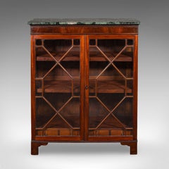 Antique Astragal Glazed Bookcase, English, Display Book Cabinet, Victorian, 1880