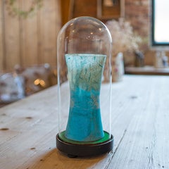 Antike Astrolabium Uhr Dome, Englisch, Glas, Kiefer, Vitrine, Viktorianisch