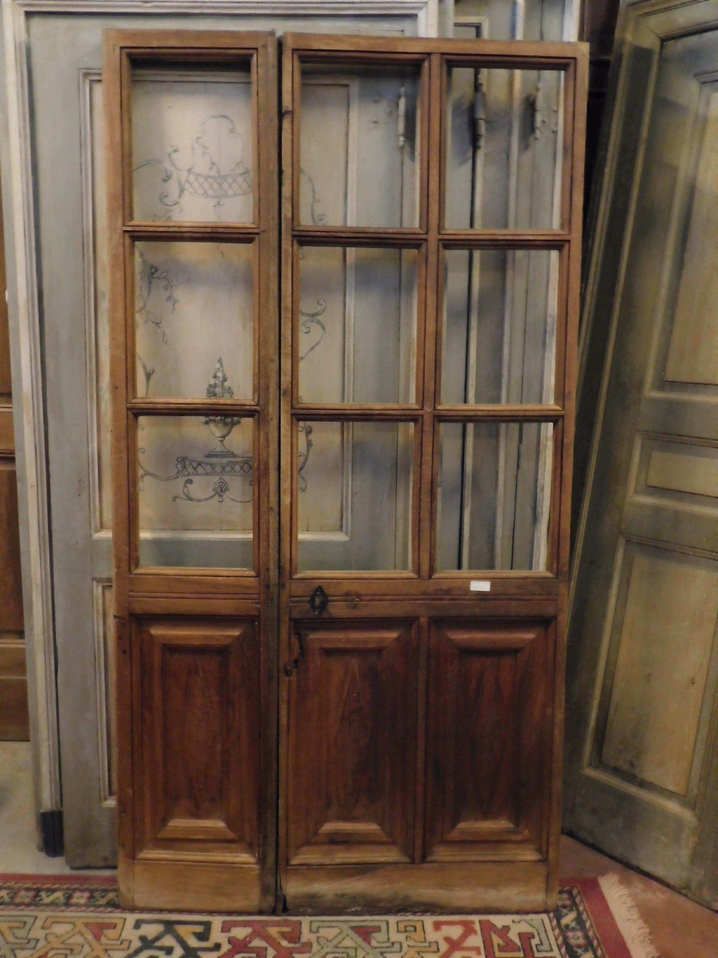 asymmetrical french doors