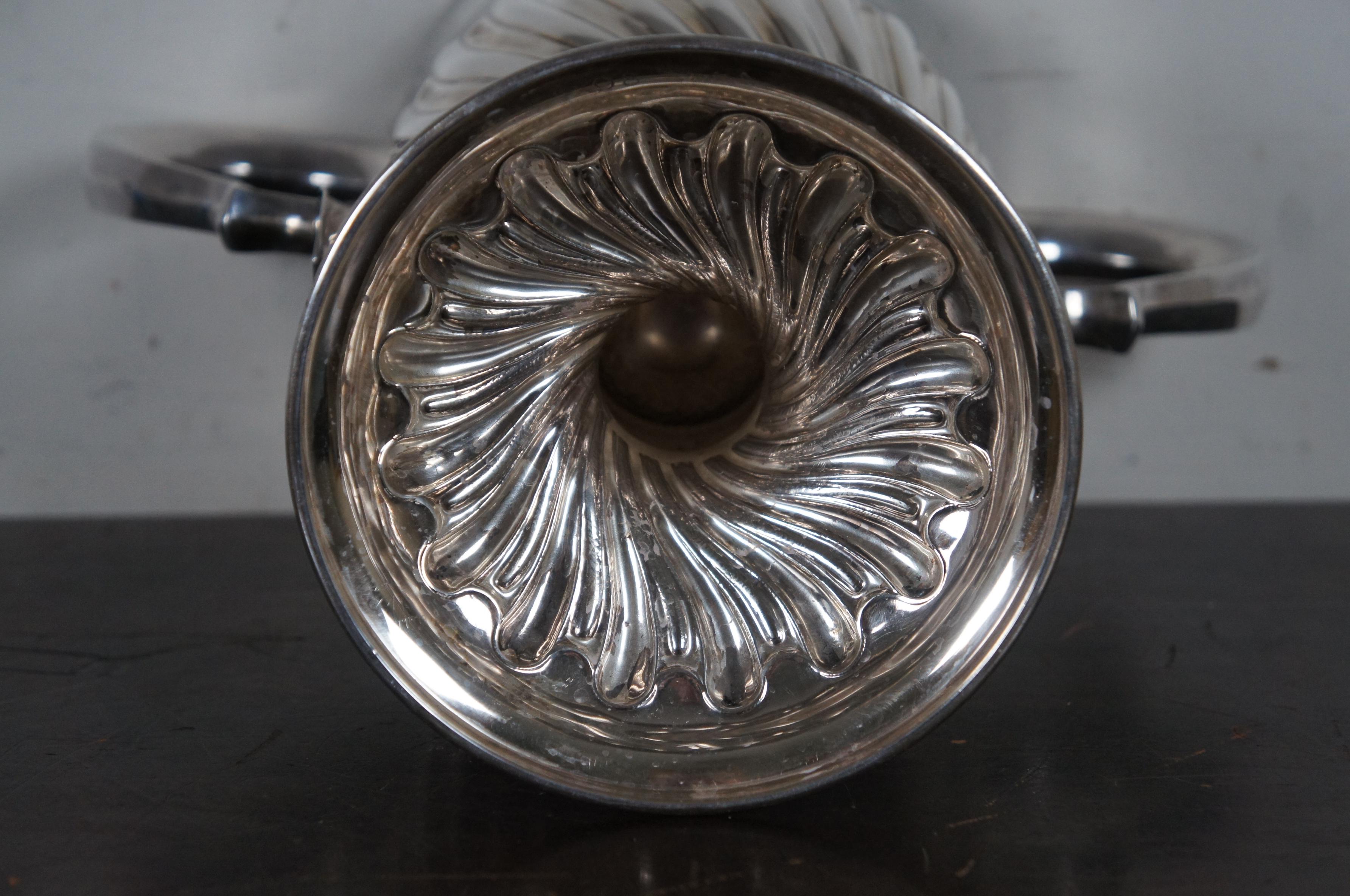 1926 Antique English Atkin Brothers Sterling Silver Trophy Urn Cup Wine Chiller 5