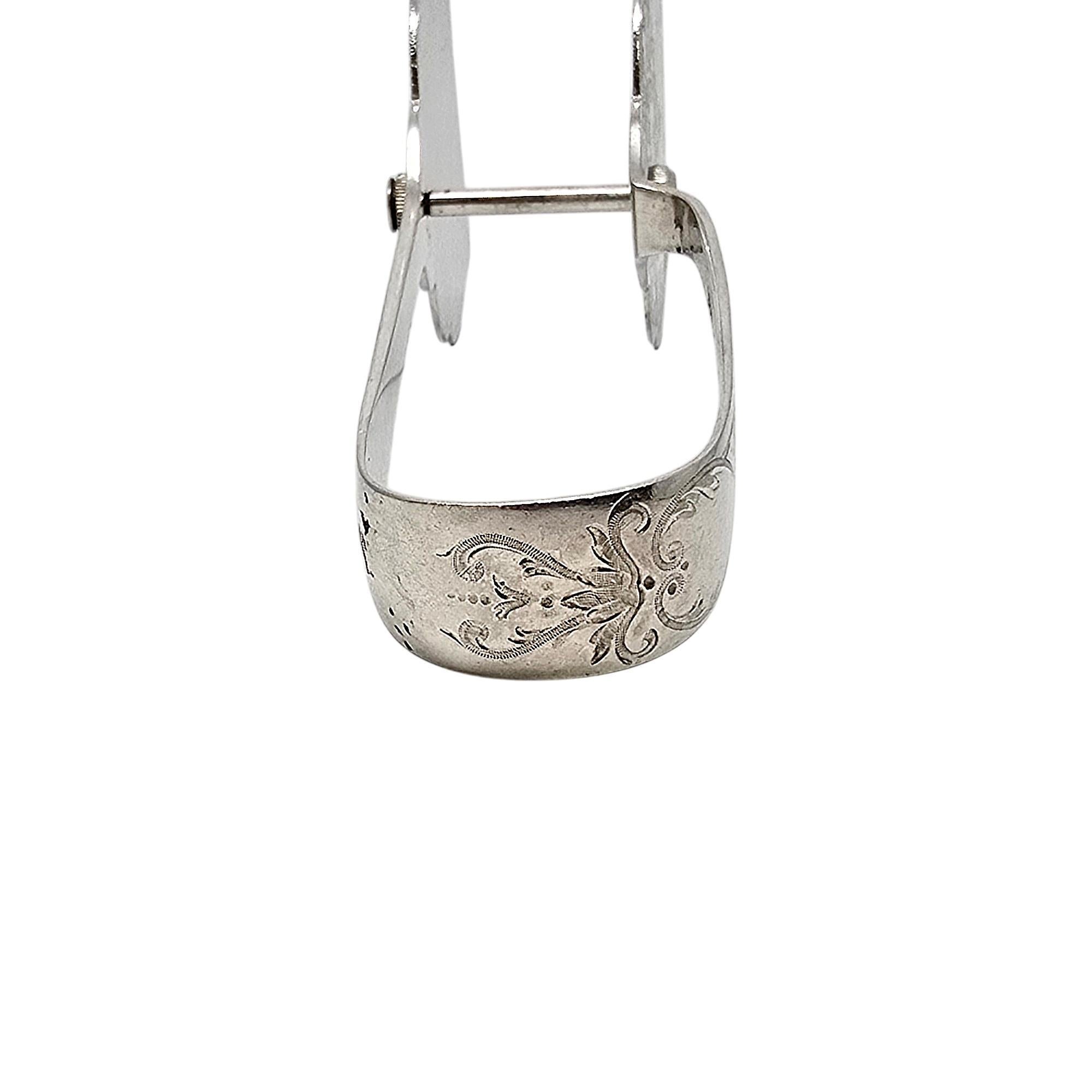 Antico Atkins Brothers Sheffield Inghilterra in argento sterling pinze per pasticceria #19927 in vendita 2