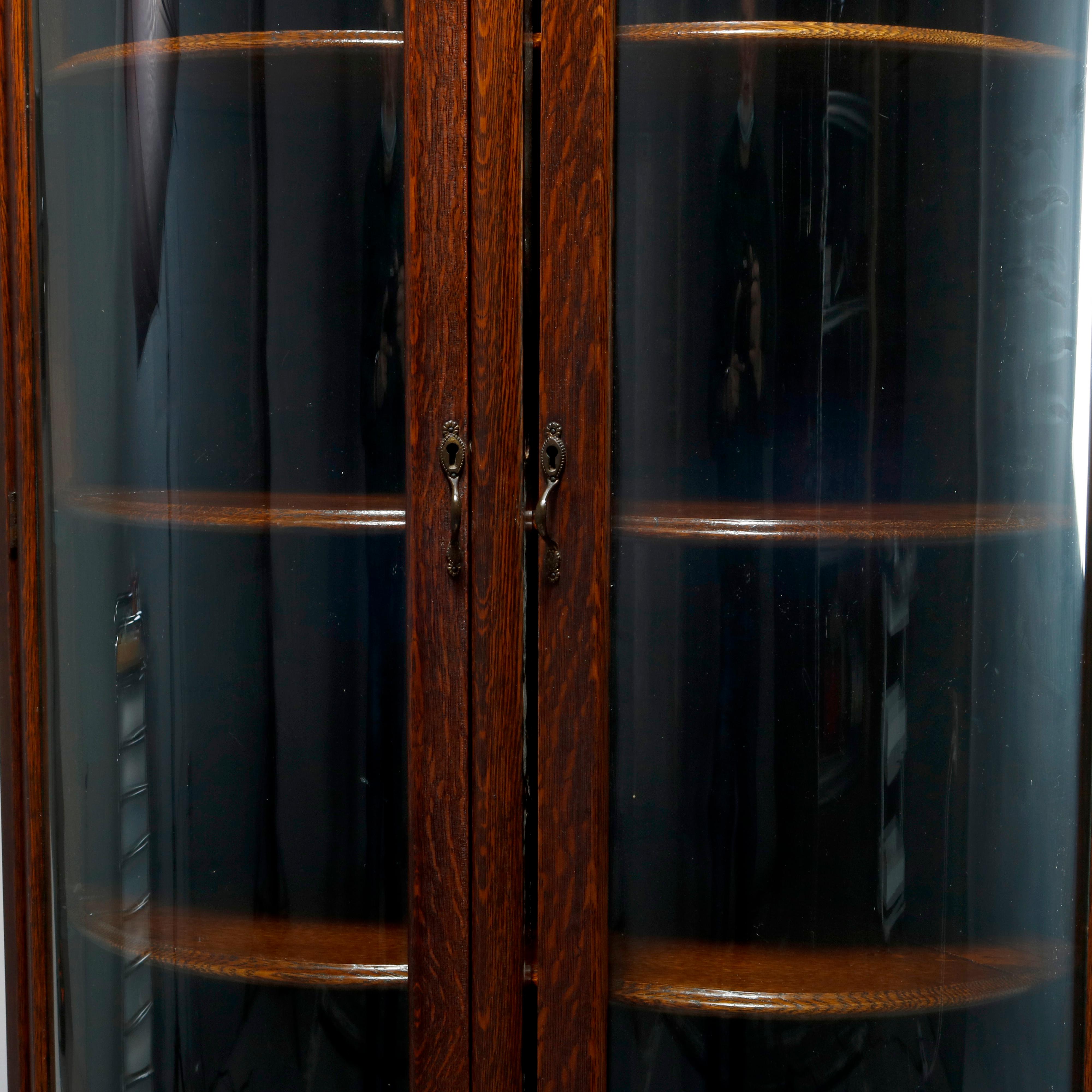 curved glass cabinet doors