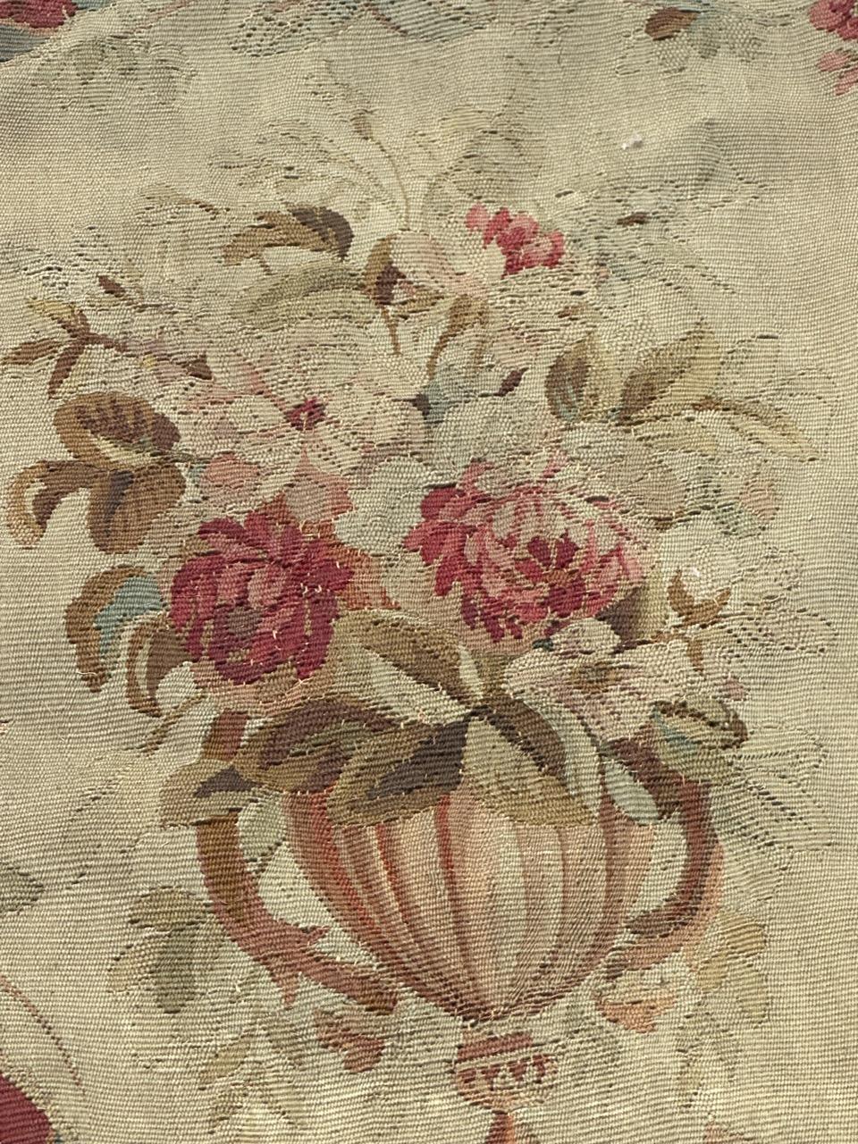 Ancienne couverture de chaise à coussin Aubusson en vente 3