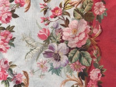 Antique Aubusson Cushion Chair Cover Tapestry