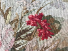 Antique Aubusson Cushion Chair Cover Tapestry