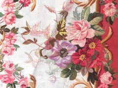 Antique Aubusson Cushion Chair Cover Tapestry
