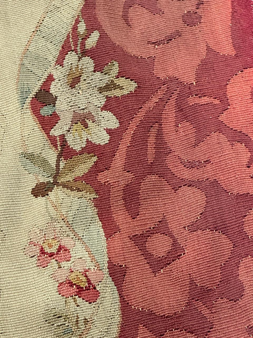 Ancienne couverture de chaise à coussin Aubusson Bon état - En vente à Saint Ouen, FR