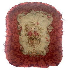 Antique Aubusson Cushion Chair Cover Tapestry