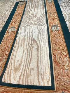 Antique Aubusson Door-Window Panel