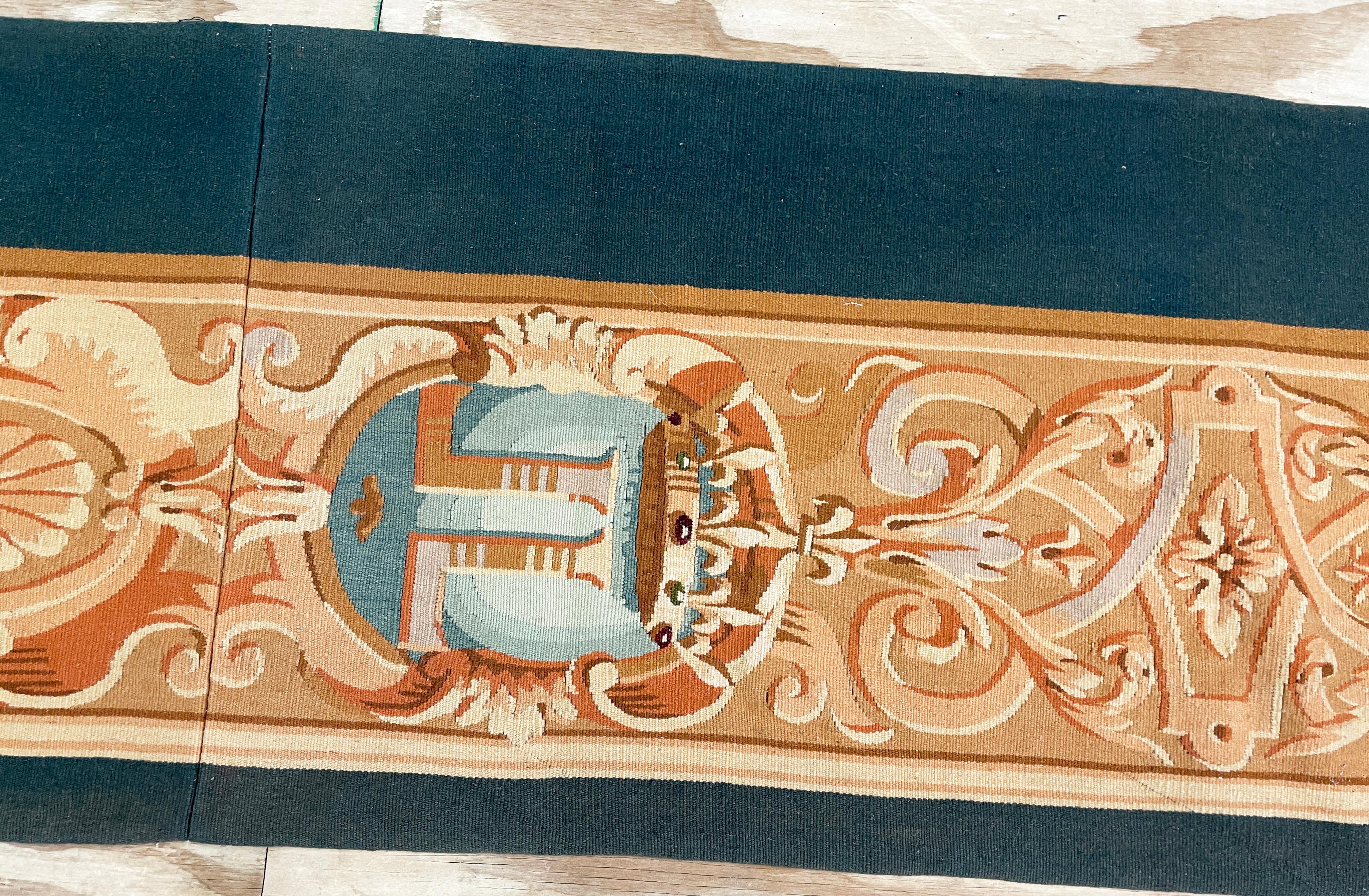 Antike Aubusson-Tür-Wandleuchter-Tafel im Zustand „Hervorragend“ im Angebot in Evanston, IL