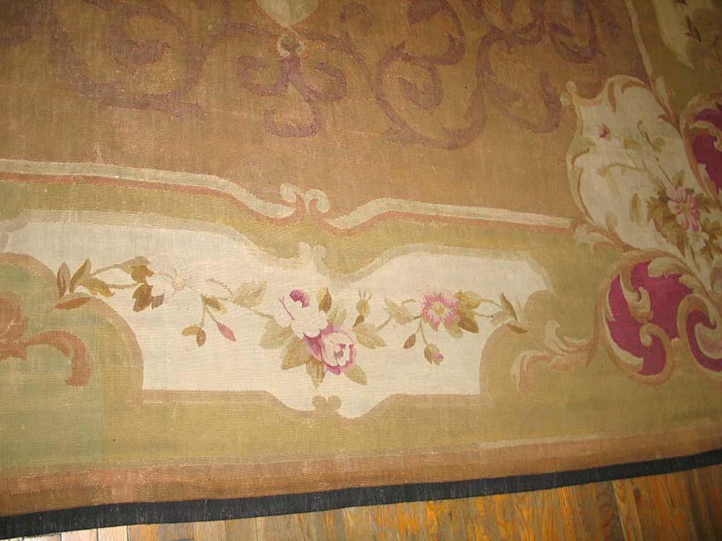 Mid-19th Century Antique French Aubusson Carpet - Louis Philipe Period For Sale