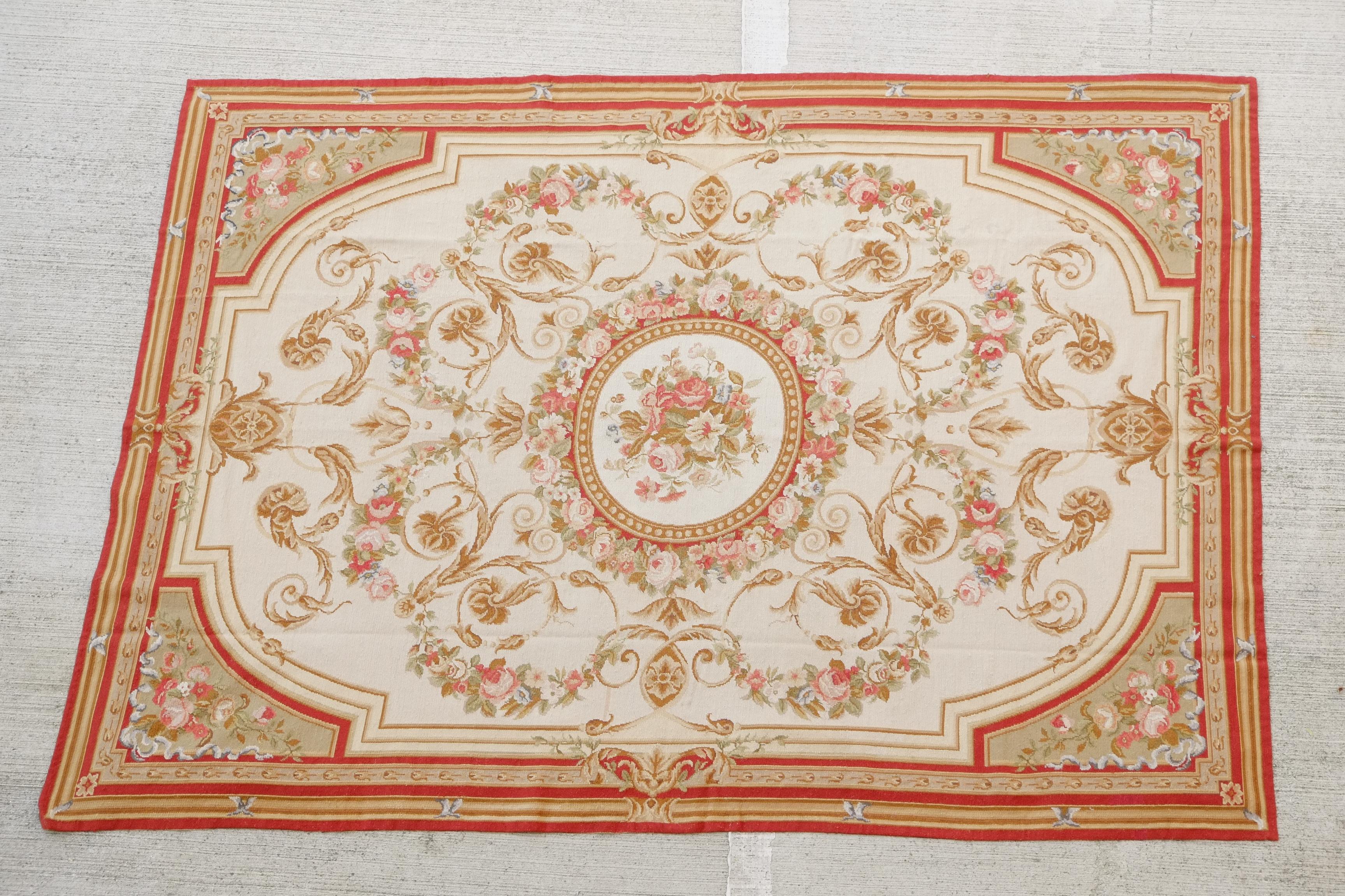 Aubusson Extra Large Tapestry Rug Carpet For Sale 8