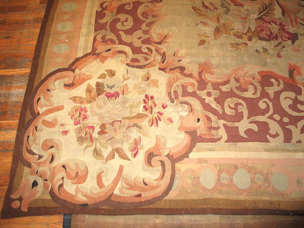 Mitte des 19. Jahrhunderts Französischer Louis Philippe Aubusson-Teppich (Handgewebt) im Angebot