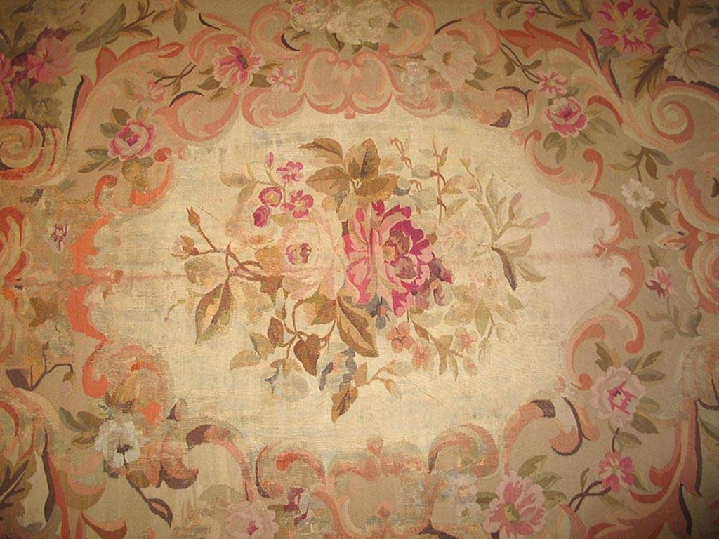 Mid 19th Century French Louis Philippe Aubusson Carpet In Good Condition For Sale In New York, NY