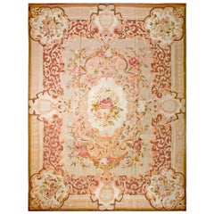 Antique French Aubusson Rug 11' 6" x 14' 8"