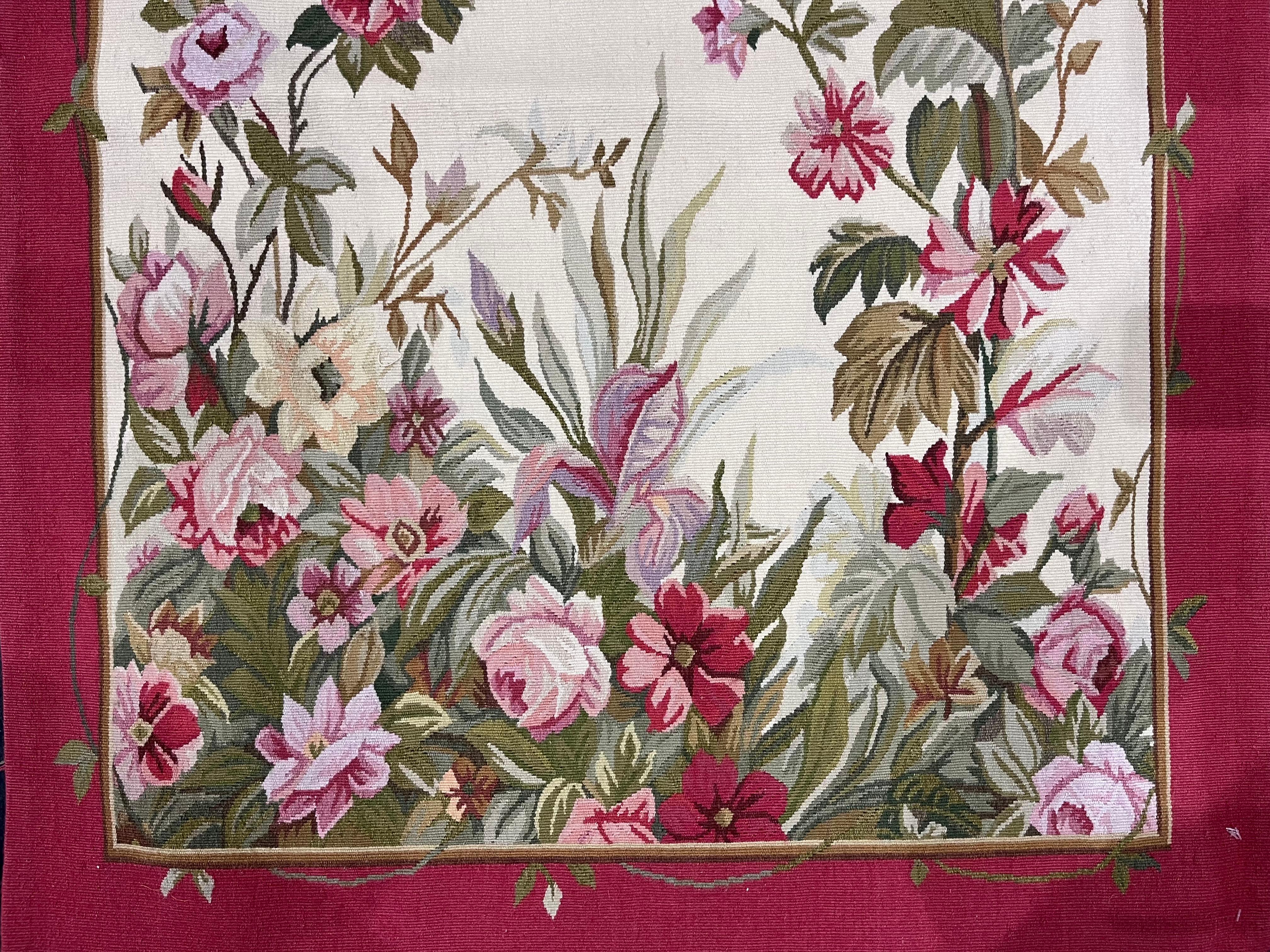 Alfombra de Aubusson Antigua 3'0
