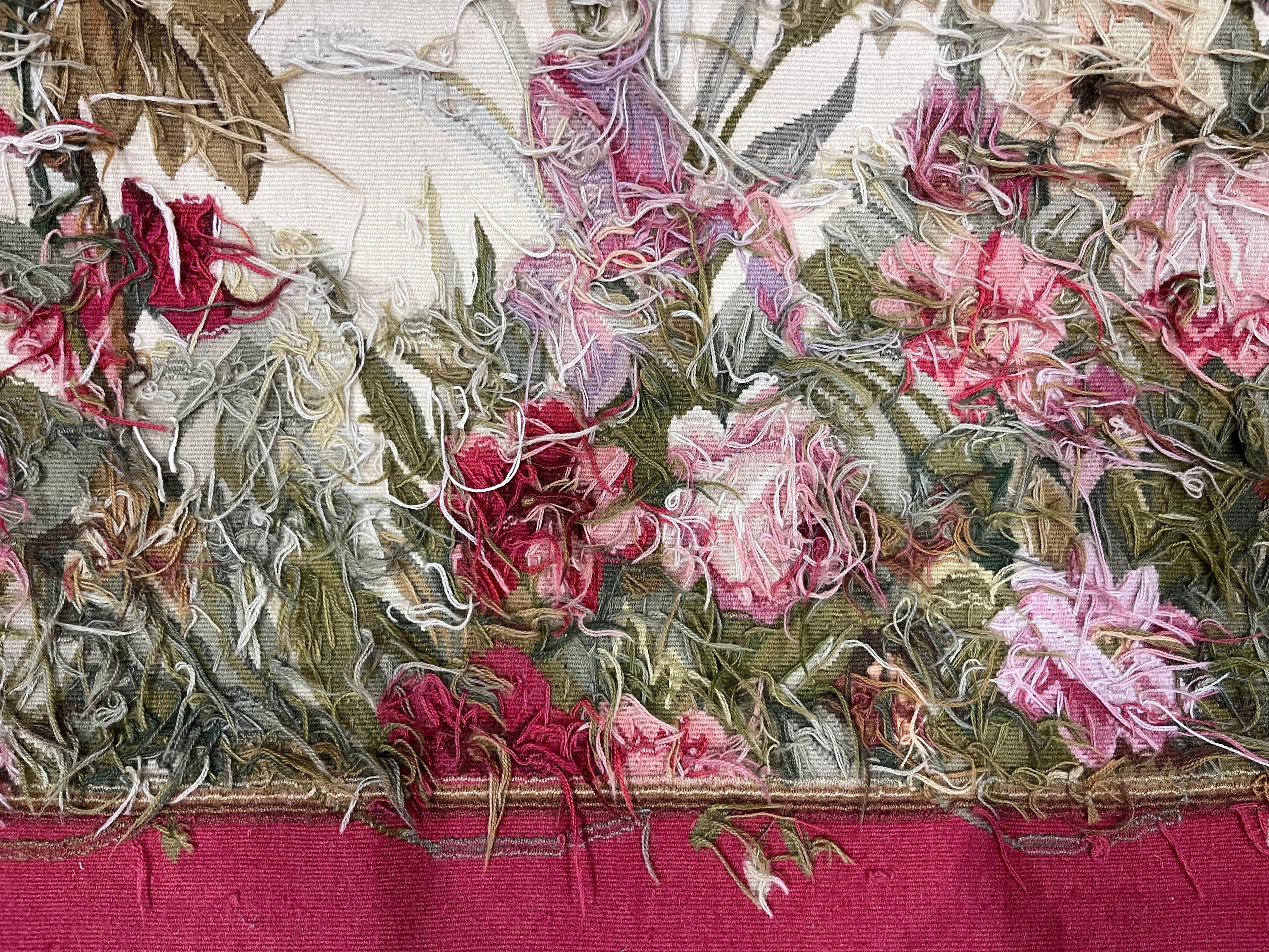 Alfombra de Aubusson Antigua 3'0