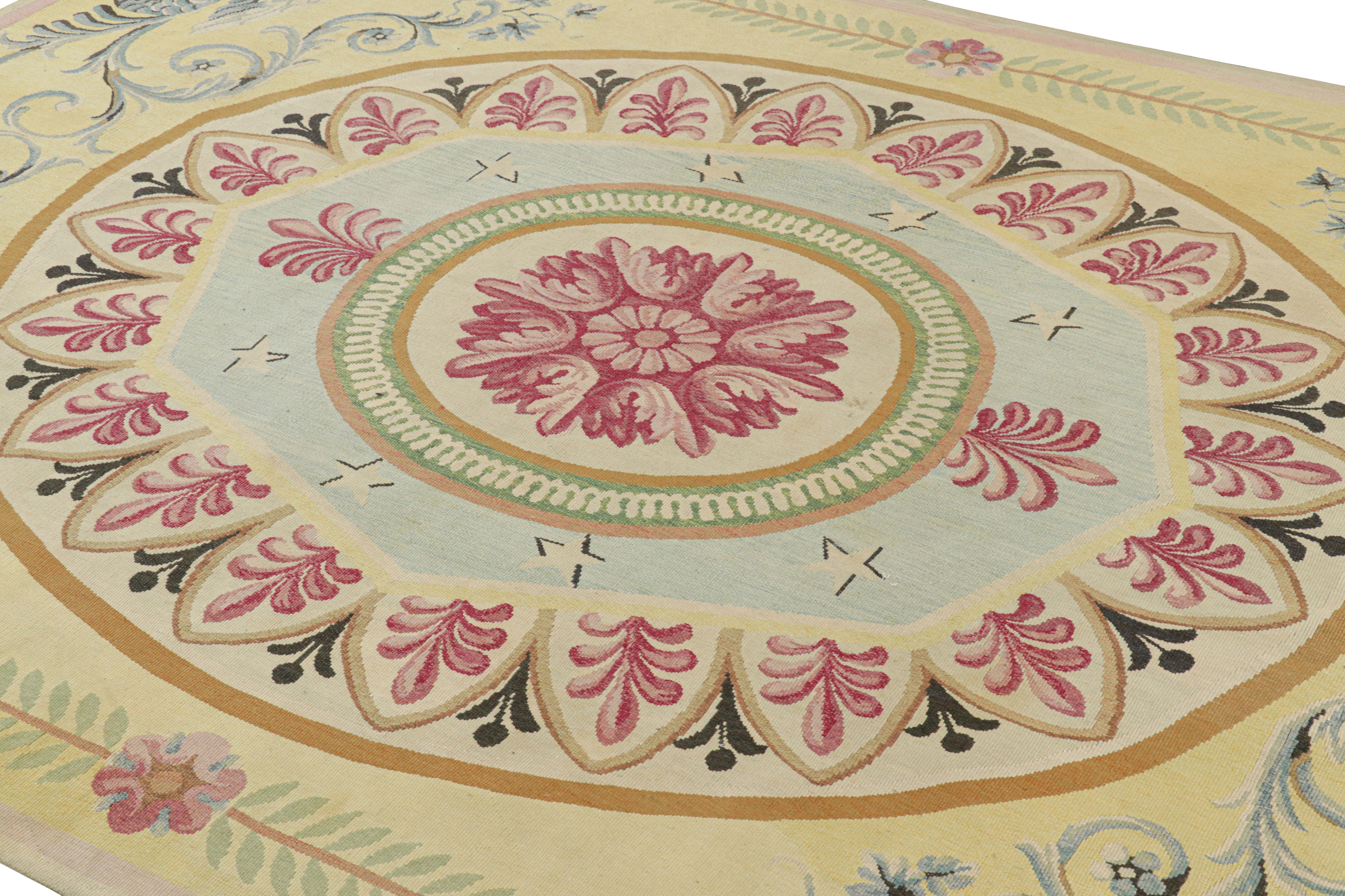 This 7x10 antique Aubusson rug is an exciting new addition to Rug & Kilim’s European rug collection—a masterpiece of the French Neoclassical flatweave style, handwoven in wool and believed to originate from France circa 1910-1920. 

On the Design: