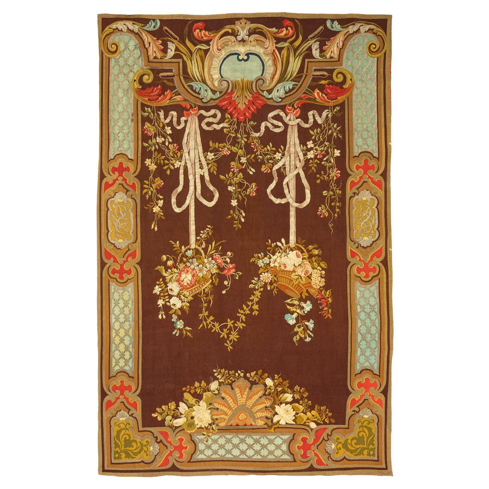 Aubusson Tapestry Silk&Metal