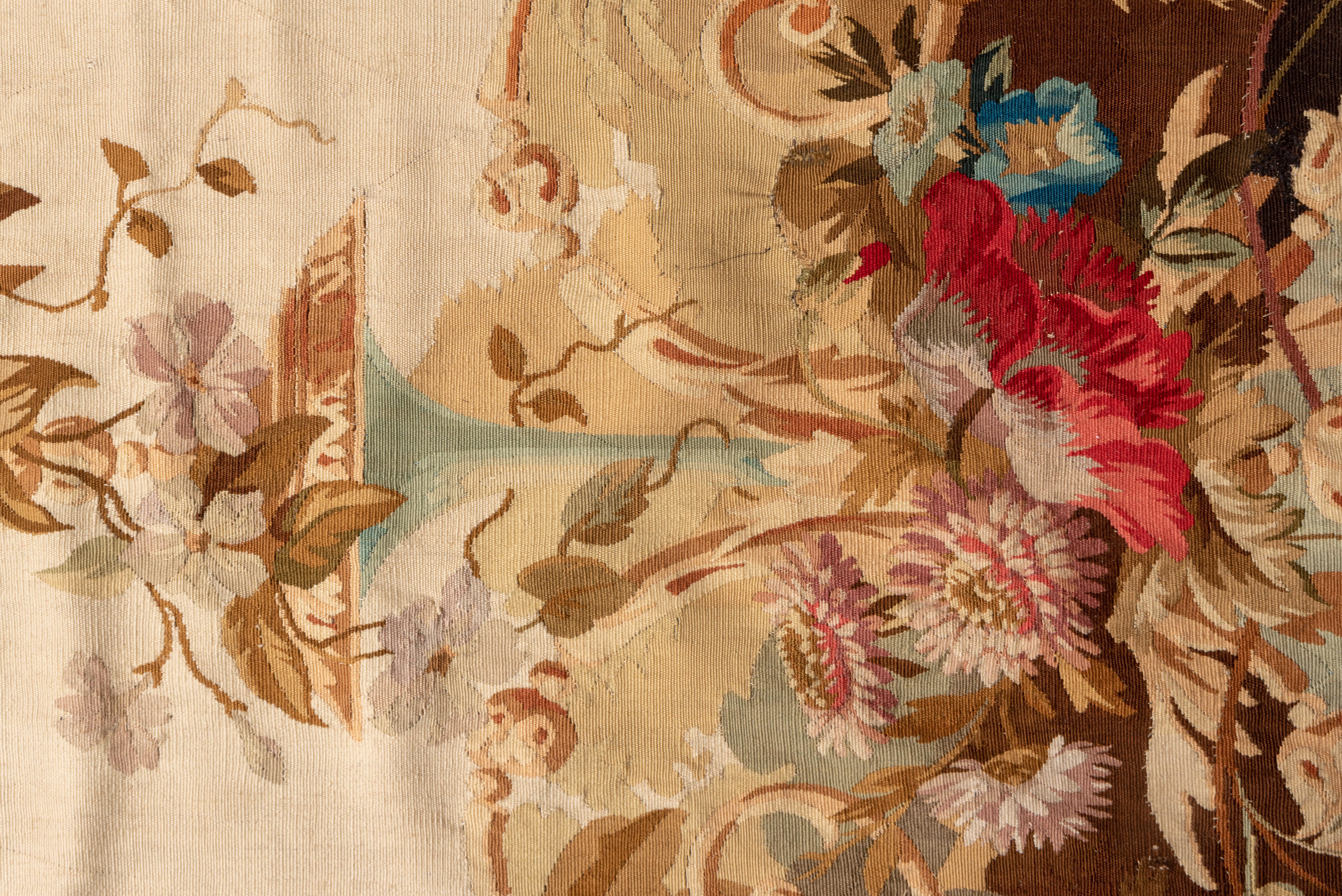 Wool Antique Aubusson Tapestry, circa 1880s For Sale