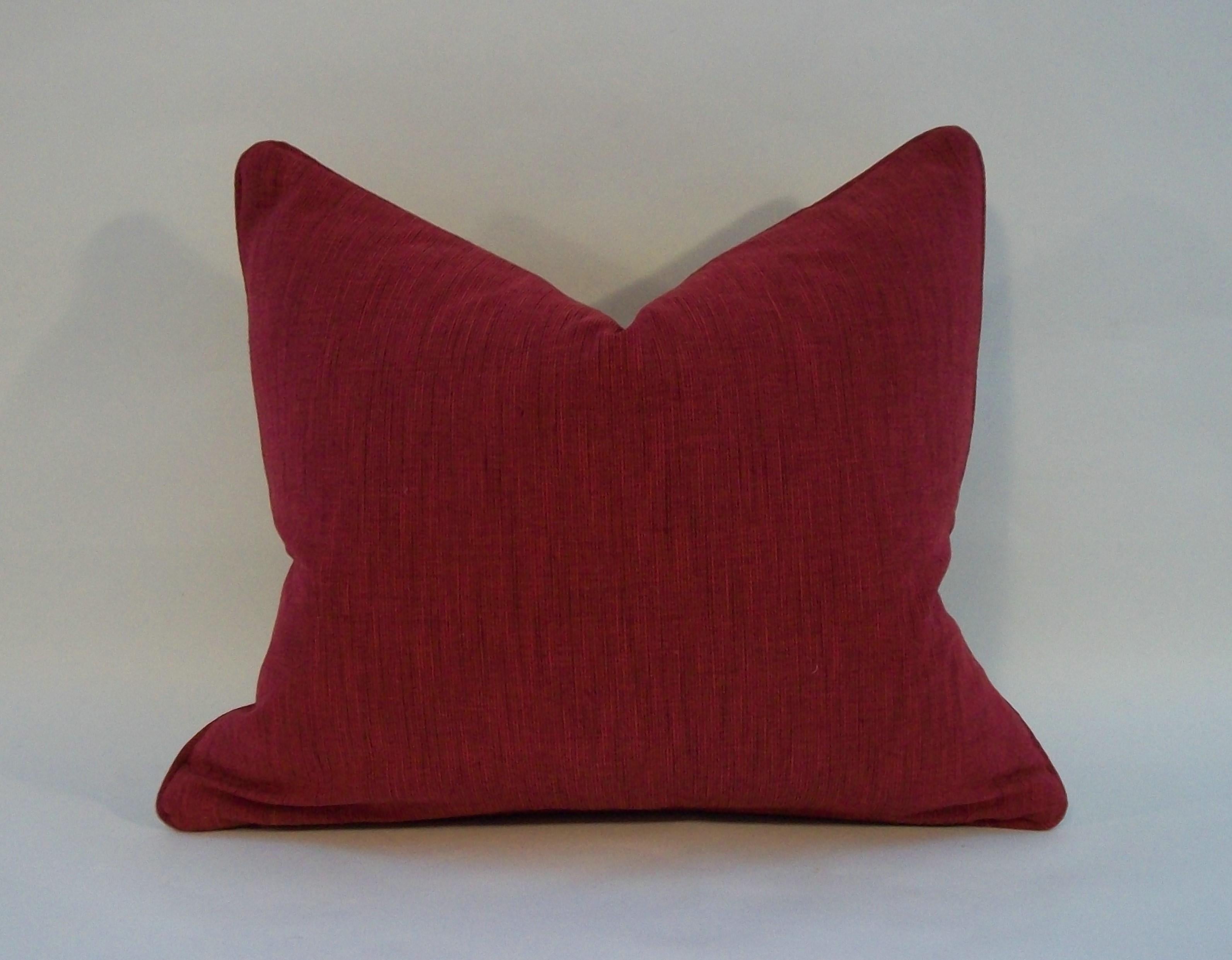 Antique Aubusson Tapestry Pillow - Wool & Silk - France - Circa 1890 10