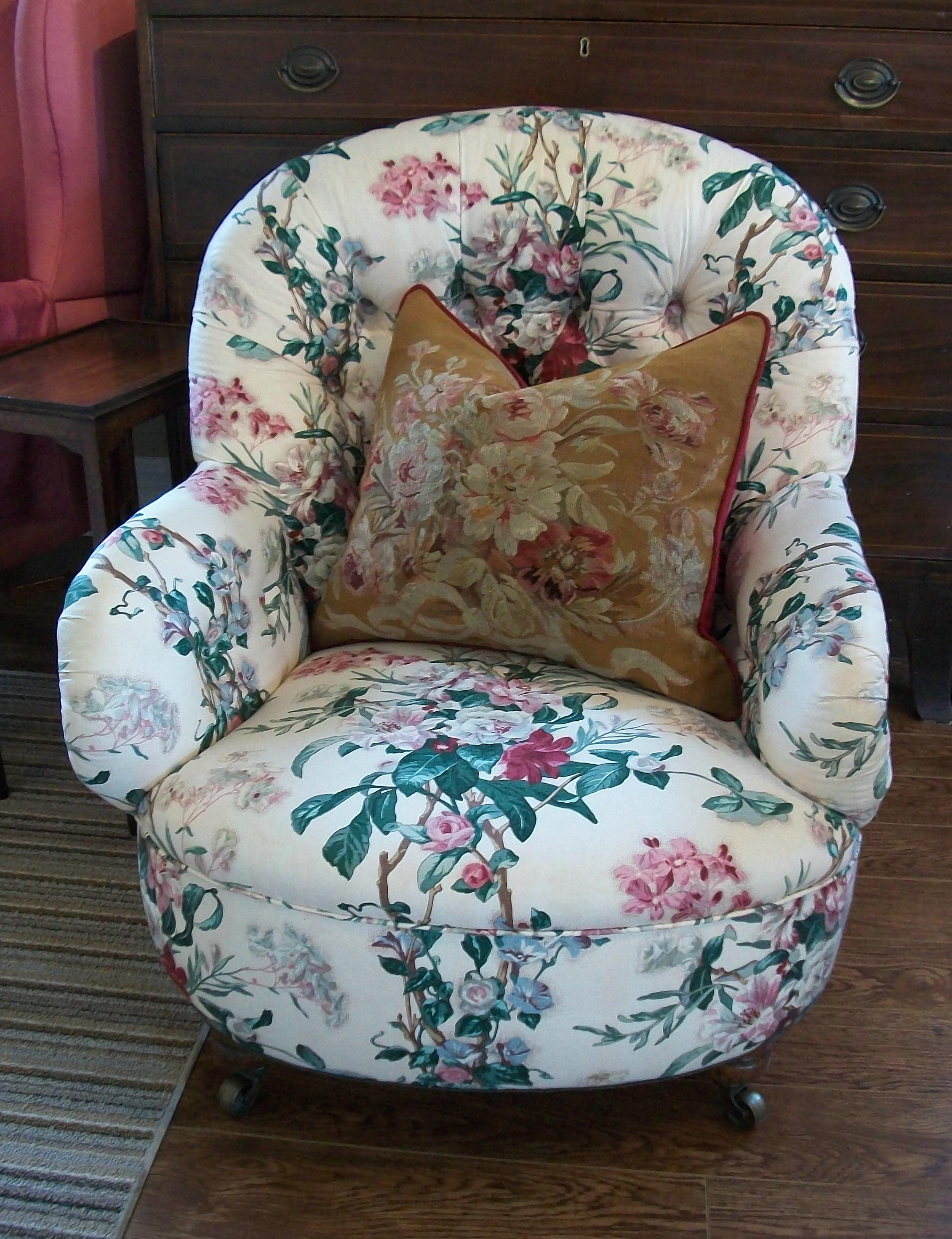Hand-Woven Antique Aubusson Tapestry Pillow - Wool & Silk - France - Circa 1890