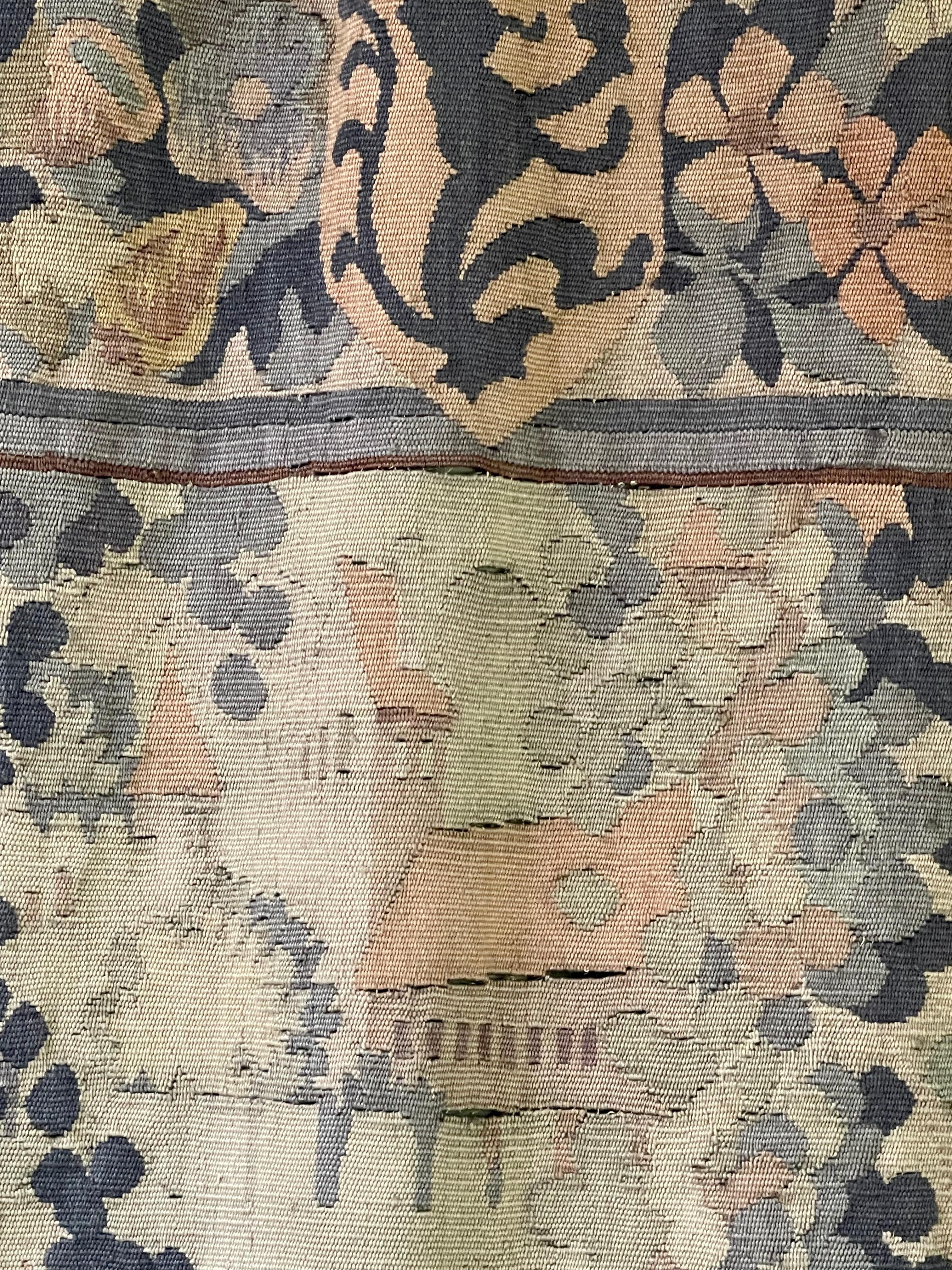 Antike Aubusson Wandteppich Wandbehang im Angebot 12