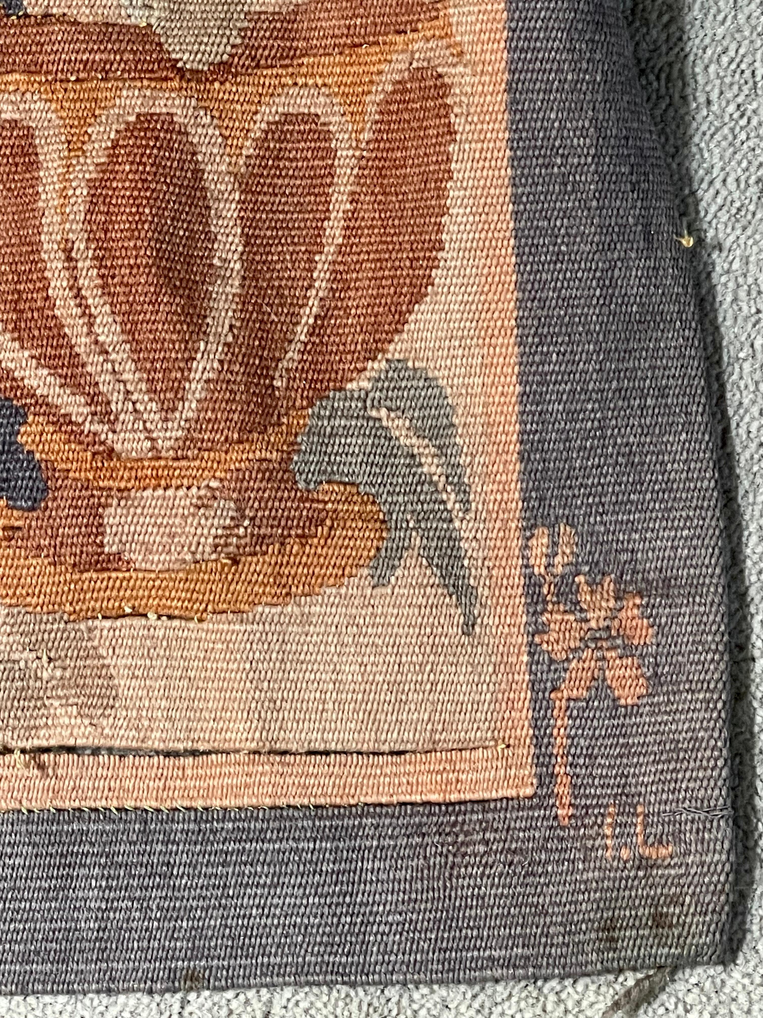 Antike Aubusson Wandteppich Wandbehang im Angebot 13