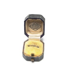 Antique Austin Balsom Reading Ring Box, Octagonal