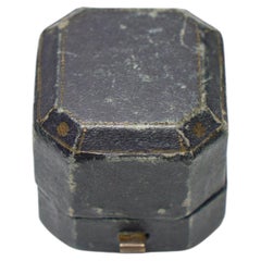 Antique Austin Balsom Reading Ring Box, Octagonal