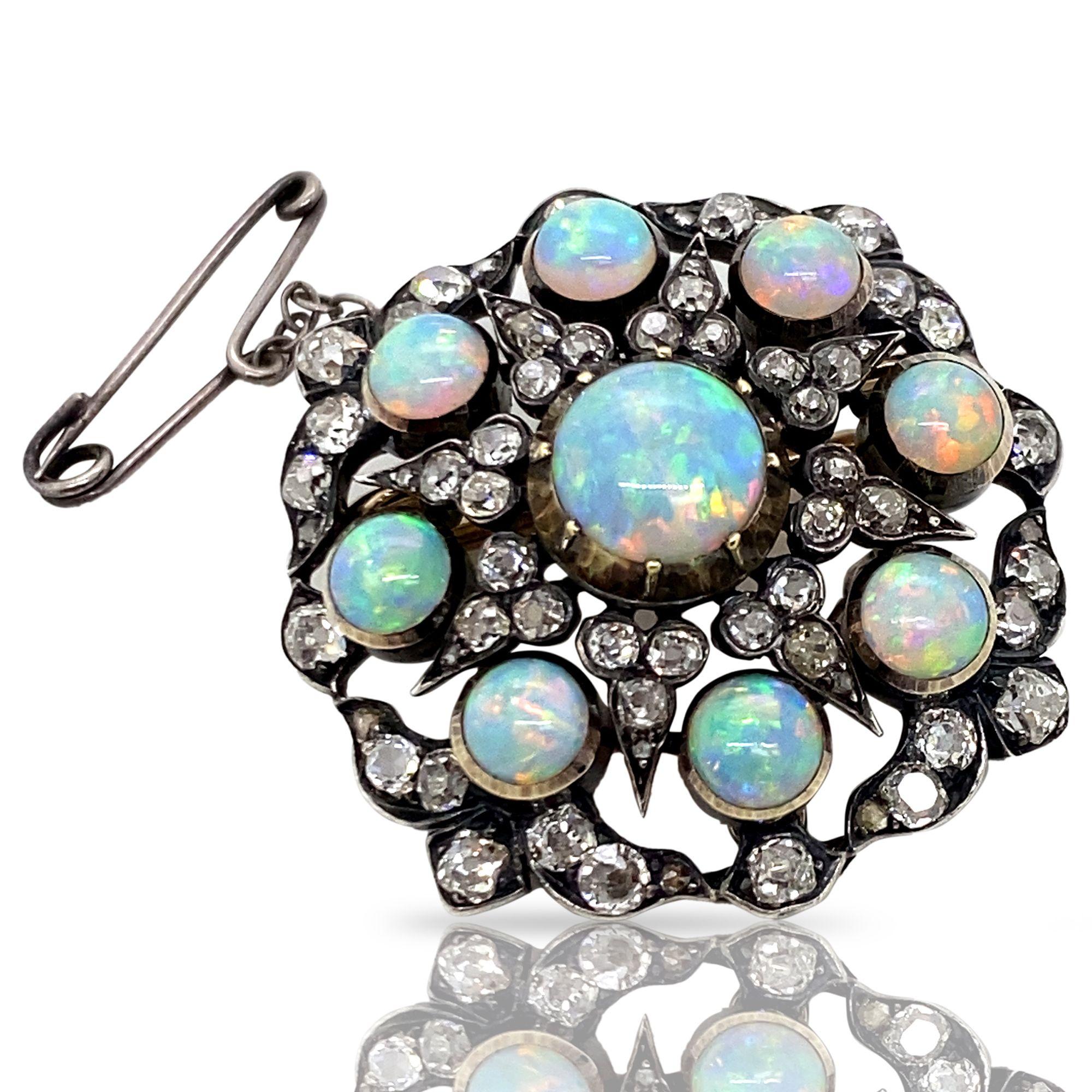 australian opal brooch
