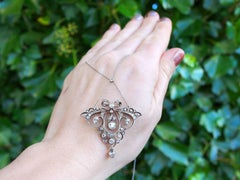 Antiker österreichischer 1,65 Karat Diamant-Gold-Anhänger aus Gold, um 1920