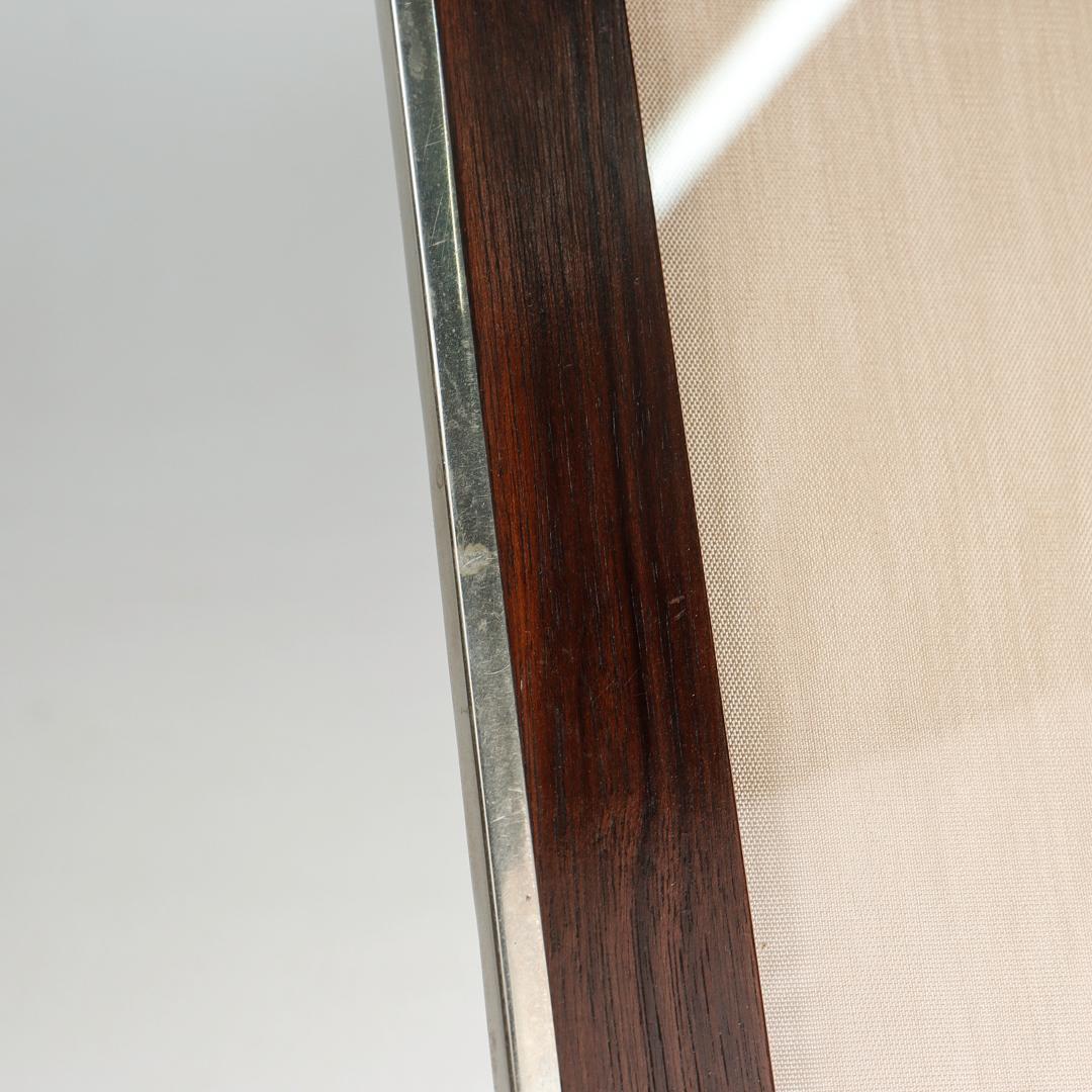 Marco antiguo austriaco Art Decó de madera de nogal y chapado en plata para fotos o cuadros de escritorio en venta 6