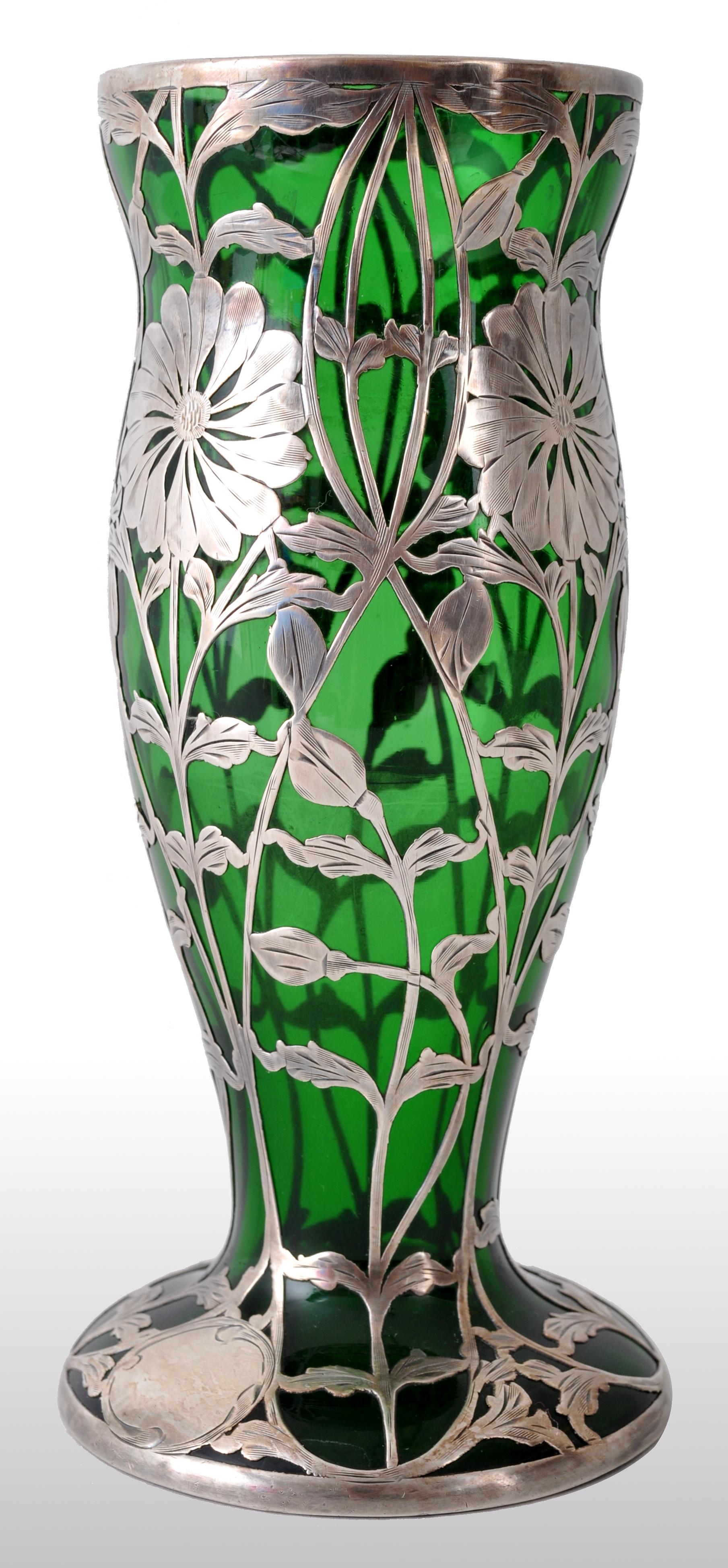 art nouveau glass vases