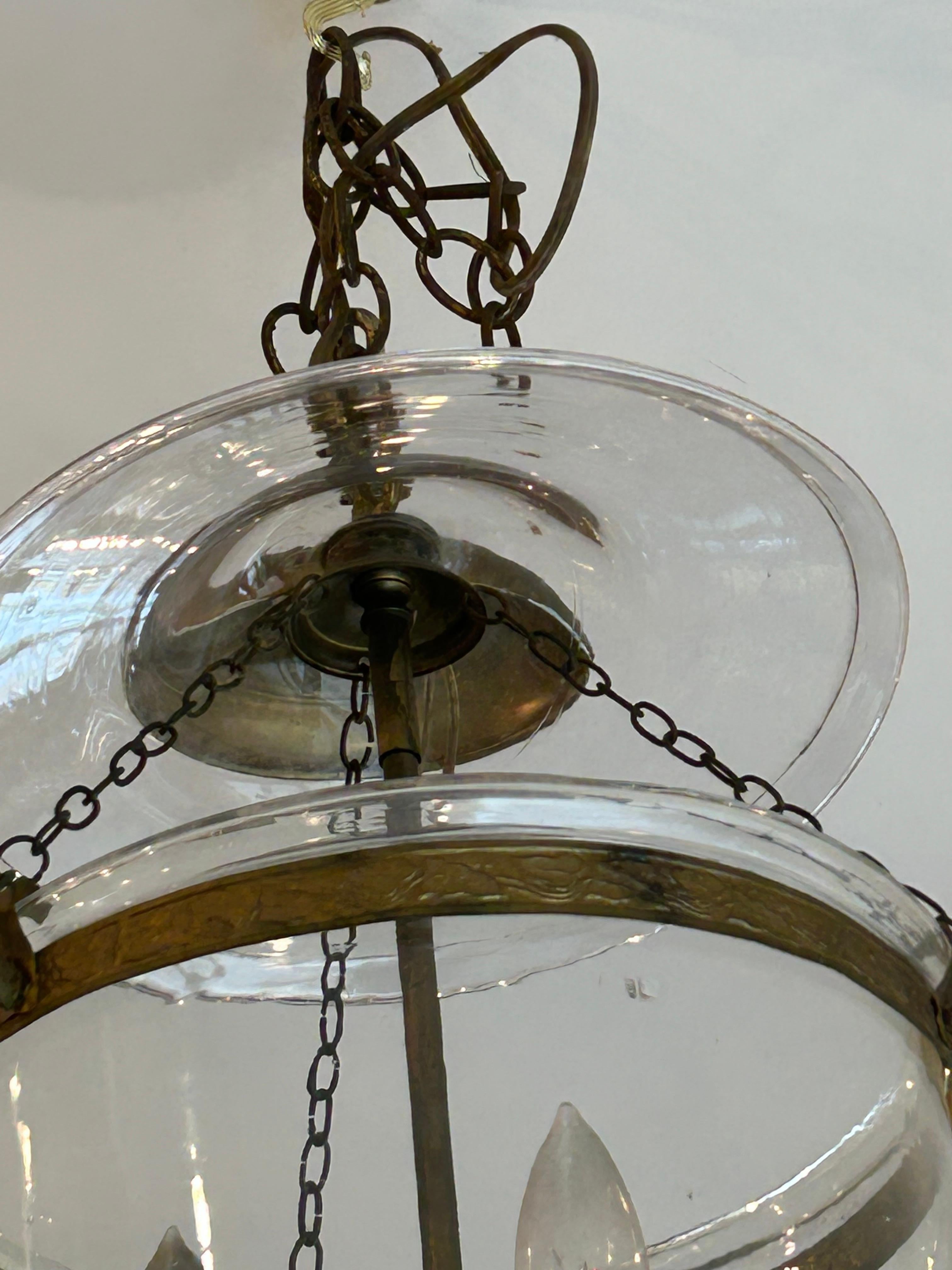 Antike österreichische Glocke Laterne Anhänger Kronleuchter im Zustand „Gut“ im Angebot in Hopewell, NJ